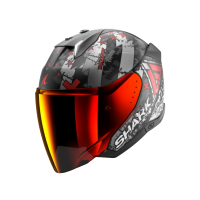 Shark Шлем Skwal I3 Jet Hellcat Mat Black/Chrome/Red в Туле