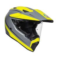 AGV Шлем AX9 E2206 V26 Pacific Road Matt Grey/Yellow Fluo/Black в Туле
