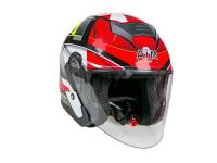 AiM Шлем открытый JK526 Red/Grey/Black в Туле