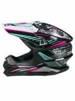 AiM Шлем кроссовый JK803 Multicolor Black/Blue в Туле