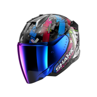 Shark Шлем Skwal I3 Jet Hellcat Black/Chrome/Blue в Туле