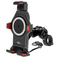 Extreme Style Мото держатель с беспроводной зарядкой anti-vibration R17W в Туле