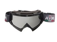 AiM Очки кроссовые (PRO) 157-100 Black Glossy в Туле