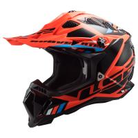 LS2 Мотошлем MX700 Subverter II Evo Stomp черно-оранжевый в Туле