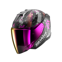Shark Шлем Skwal I3 Jet Hellcat Mat Black/Chrome/Violet в Туле