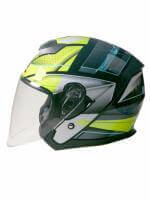 AiM Шлем открытый JK526 Yellow/Grey/Black в Туле