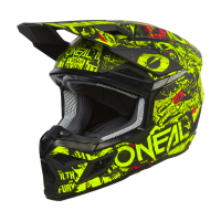 Oneal Шлем кроссовый детский 3Series Attack Youth V24 черный/желтый в Туле