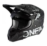 Oneal Шлем кроссовый 5Series Polyacrylite Черный/Белый в Туле