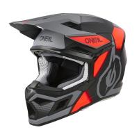 Oneal Шлем кроссовый 3Series Vision Серый/Красный в Туле