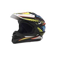 Desment Шлем кроссовый Raptor White-Yellow-Blue graphic в Туле