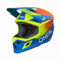 Oneal Шлем кроссовый 3Series Solid V.24 синий/желтый в Туле