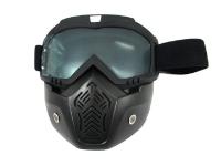 Scout маска MZ-1 оправа черная, линза прозрачная двойная с защитой лица в Туле
