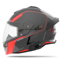 509 Шлем Delta V Carbon Commander с подогревом Racing Red в Туле