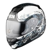 IXS Мотошлем HX 215 Curl Черный/Белый в Туле