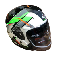 AiM Шлем JK526 Fluo-Green/White/Black в Туле