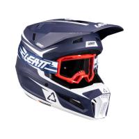 Leatt Шлем кроссовый детский 3.5 V26 Blue + очки Vizion 3.5 в Туле