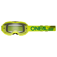 Oneal Маска кроссовая B-10 Solid V.24, желтый, прозрачные линзы Antifog, с защитой от уф лучей в Туле