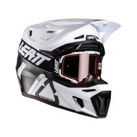 Leatt Мотошлем 9.5 Carbon-White + очки Velocity 6.5 V26 в Туле
