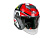 AiM Шлем открытый JK526 Red/Grey/Black в Туле