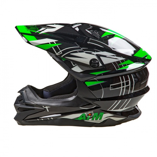 AiM Шлем кроссовый JK803S Green/Black в Туле