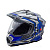 AIM Шлем кросс/эндуро JK802S Blue/Grey/Black в Туле
