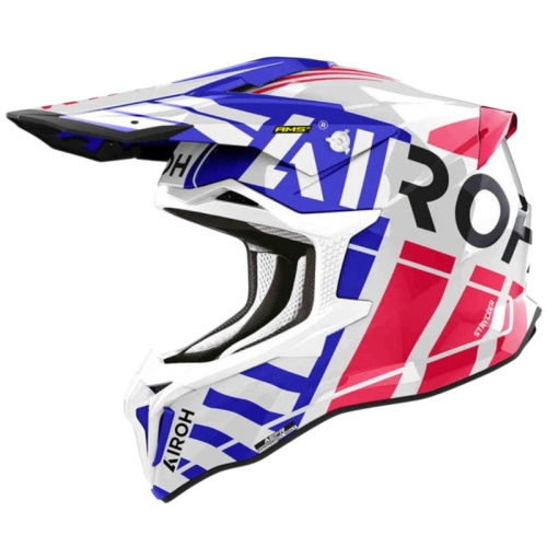 Airoh Мотошлем Strycker Brave Blue/Red Gloss в Туле