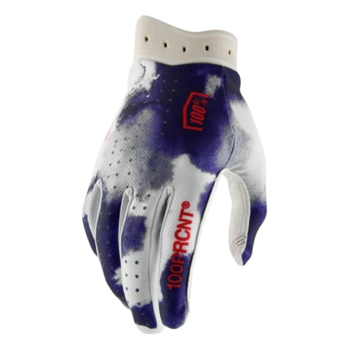 100% Мотоперчатки текстильные ITrack Blue/White 2026 в Туле