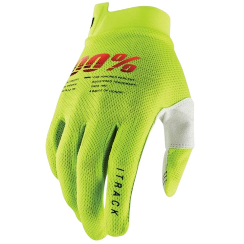100% Мотоперчатки текстильные ITrack Fluo/Yellow в Туле