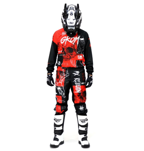 Grom Джерси + штаны MX Religion red в Туле